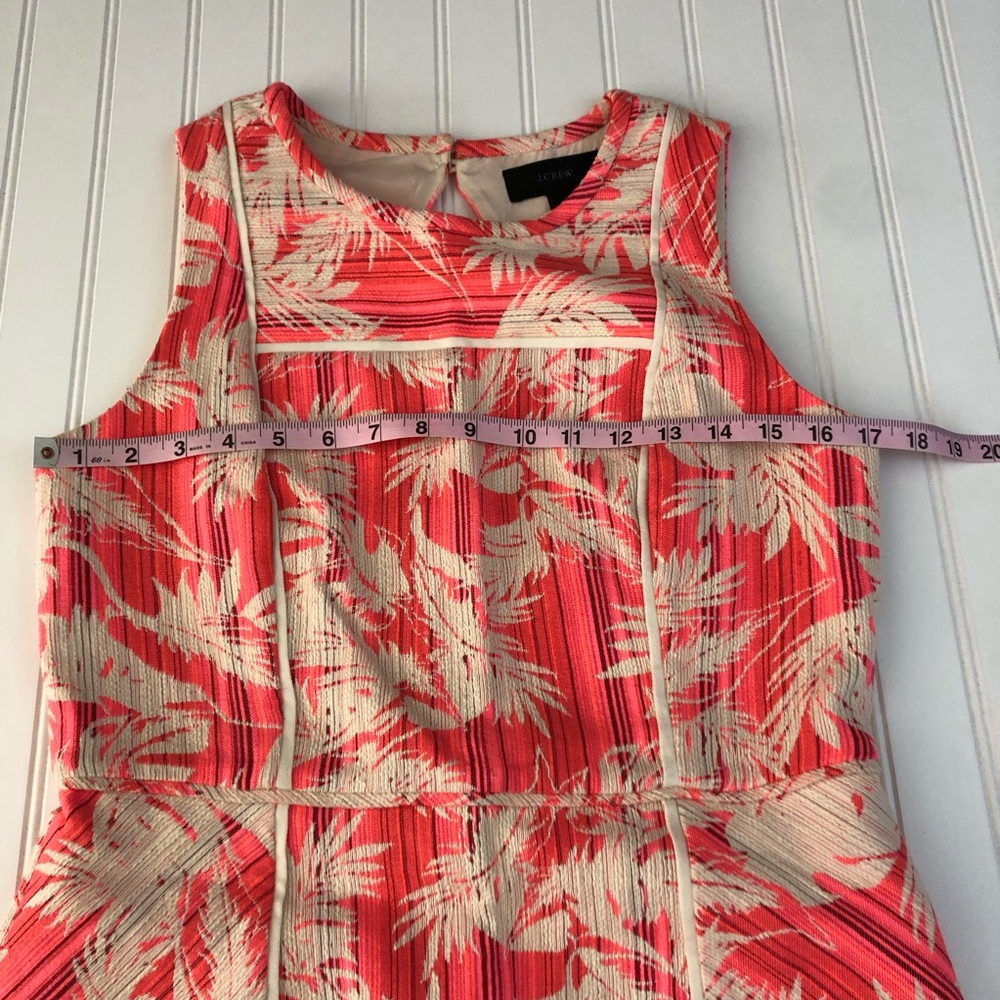 J. Crew Neon Sun-faded Tropical Sheath Dress in Pink Palm Floral - Picture 11 of 12